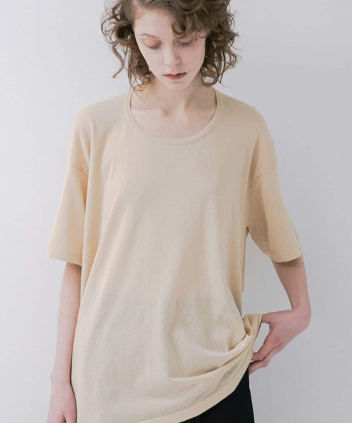Tシャツ・カットソー KNITTED T-SHIRT セール】circle knit tee(Tシャツ/カットソー)|LAATO(ラート