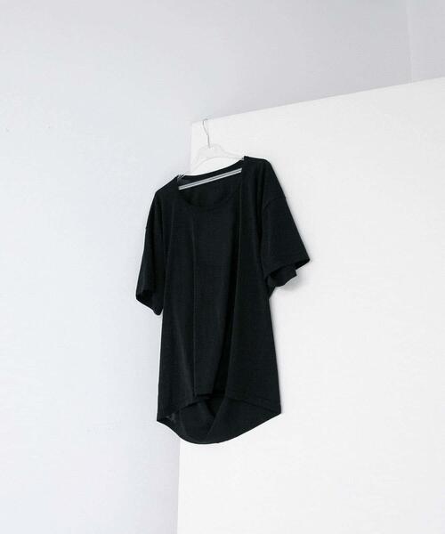 LAATO(ラート)の「circle knit tee(Tシャツ/カットソー・レディース・オフホワイト/ブラック/ブラウン・FREE)」の3枚目の写真