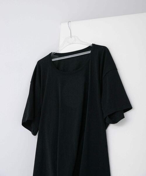 LAATO(ラート)の「circle knit tee(Tシャツ/カットソー・レディース・オフホワイト/ブラック/ブラウン・FREE)」の7枚目の写真