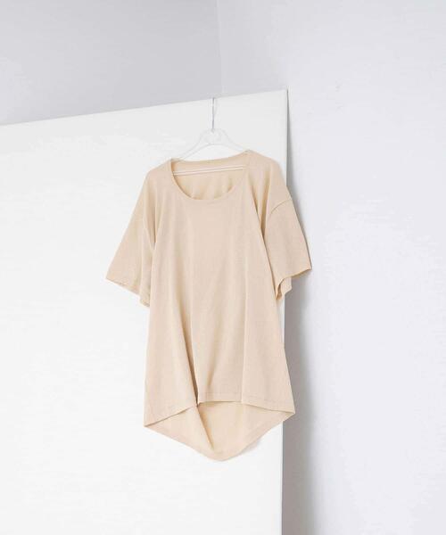 LAATO(ラート)の「circle knit tee(Tシャツ/カットソー・レディース・オフホワイト/ブラック/ブラウン・FREE)」の12枚目の写真