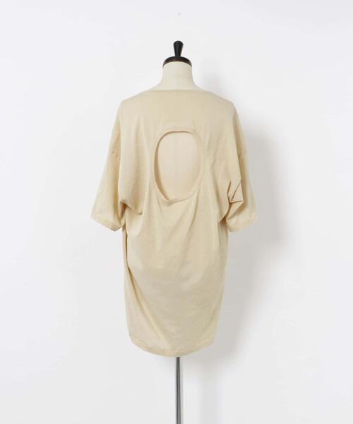 LAATO(ラート)の「circle knit tee(Tシャツ/カットソー・レディース・オフホワイト/ブラック/ブラウン・FREE)」の15枚目の写真