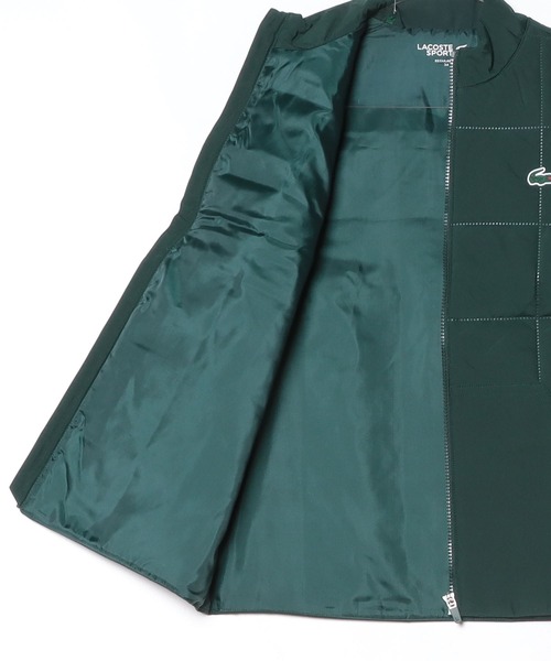 LACOSTE(ラコステ)の「撥水 UVカット UPF50 ステッチレス中綿キルティングベスト(その他アウター・レディース・モスグリーン/ネイビー・38/36/34)」の3枚目の写真