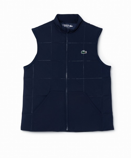 LACOSTE(ラコステ)の「撥水 UVカット UPF50 ステッチレス中綿キルティングベスト(その他アウター・レディース・モスグリーン/ネイビー・38/36/34)」の5枚目の写真