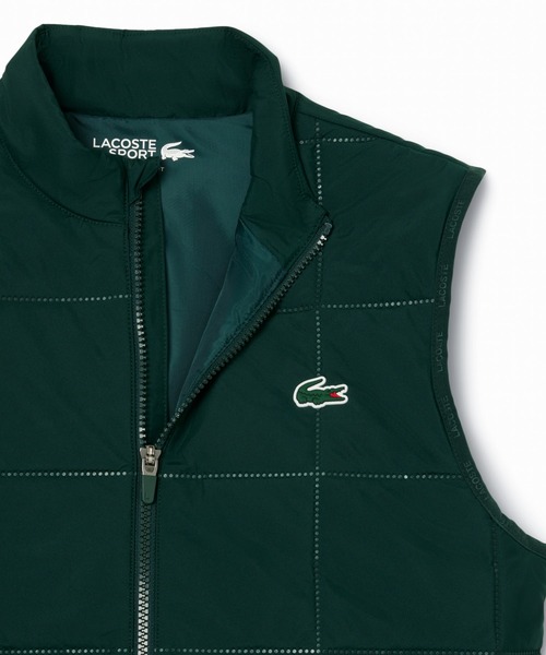LACOSTE(ラコステ)の「撥水 UVカット UPF50 ステッチレス中綿キルティングベスト(その他アウター・レディース・モスグリーン/ネイビー・38/36/34)」の14枚目の写真