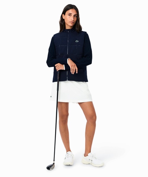 LACOSTE(ラコステ)の「撥水 UVカット UPF50 ステッチレス中綿キルティングベスト(その他アウター・レディース・モスグリーン/ネイビー・38/36/34)」の11枚目の写真