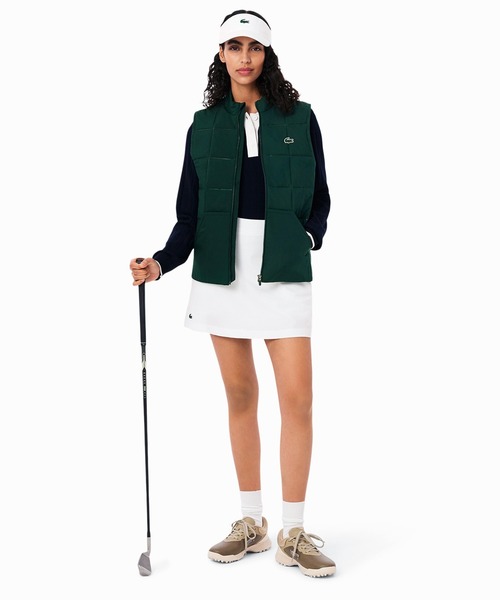 LACOSTE(ラコステ)の「撥水 UVカット UPF50 ステッチレス中綿キルティングベスト(その他アウター・レディース・モスグリーン/ネイビー・38/36/34)」の16枚目の写真