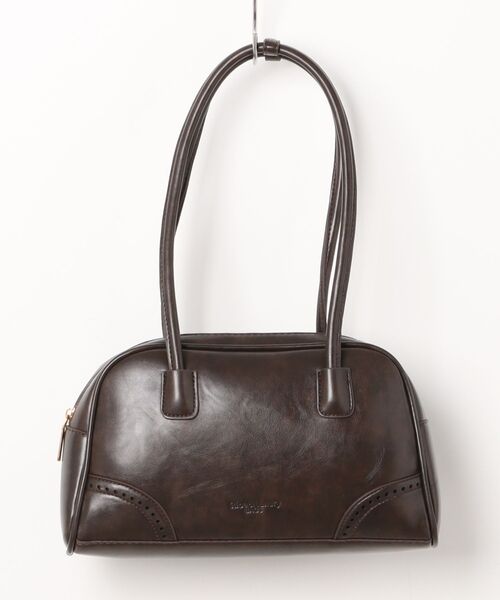 florist（フローリスト）の「【軽い◎・500mlペットボトル収納可】エンボスロゴレザーライクボストンバッグ/ショルダーバッグ（ボストンバッグ・レディース・ダークウッド/キャメル/ブラック/ライトブラウン・FREE）」の18枚目の写真