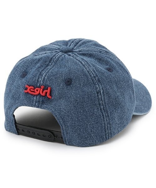 X-girl Stages（エックスガールステージス）の「ハートロゴキャップ（キャップ・キッズ・ブルー/ブラック・52-56cm/S(48-52cm)）」の3枚目の写真