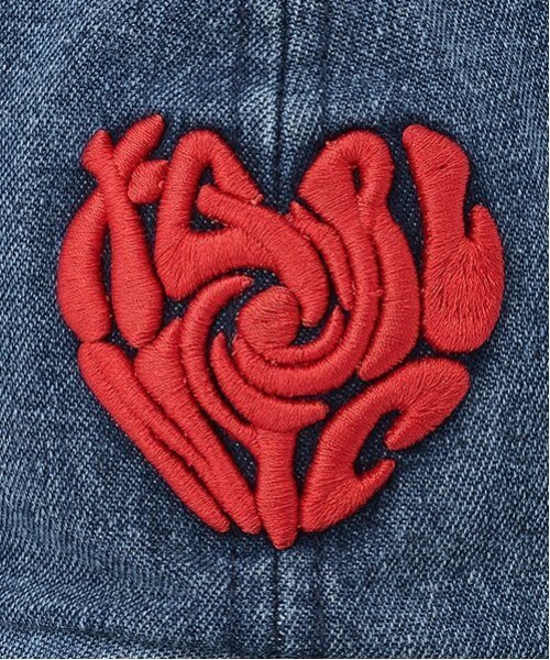 X-girl Stages（エックスガールステージス）の「ハートロゴキャップ（キャップ・キッズ・ブルー/ブラック・52-56cm/S(48-52cm)）」の4枚目の写真