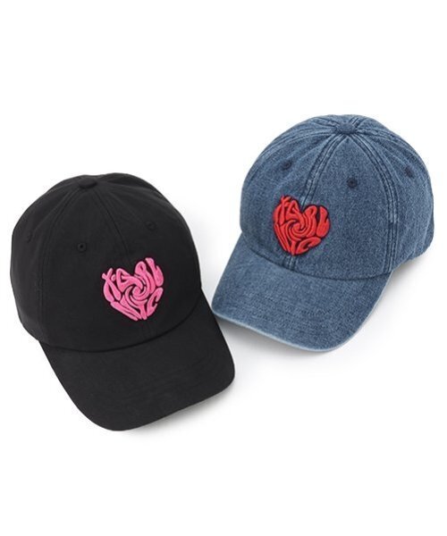 X-girl Stages（エックスガールステージス）の「ハートロゴキャップ（キャップ・キッズ・ブルー/ブラック・52-56cm/S(48-52cm)）」の10枚目の写真