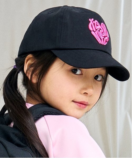 X-girl Stages（エックスガールステージス）の「ハートロゴキャップ（キャップ・キッズ・ブルー/ブラック・52-56cm/S(48-52cm)）」の19枚目の写真