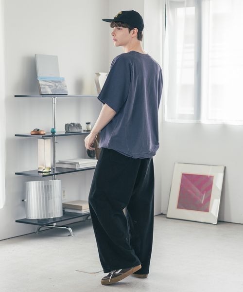 PBLIM（ページボーイリム）の「《UNISEX》プックリロゴTシャツ（Tシャツ/カットソー・レディース・ブルー/チャコールグレー/マスタード・MEDIUM/LARGE）」の22枚目の写真