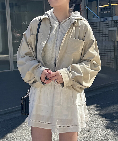 Kastane（カスタネ）の「スタッズスウェードジャケット（その他アウター・レディース・アイボリー/ピンク・FREE）」の10枚目の写真