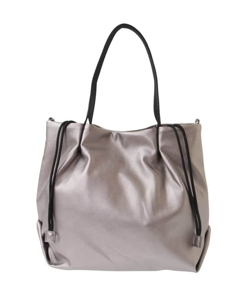 a.v.v（アーヴェヴェ）の「フェイクレザートート（トートバッグ・レディース・アイボリー/チャコールグレー・38）」の9枚目の写真