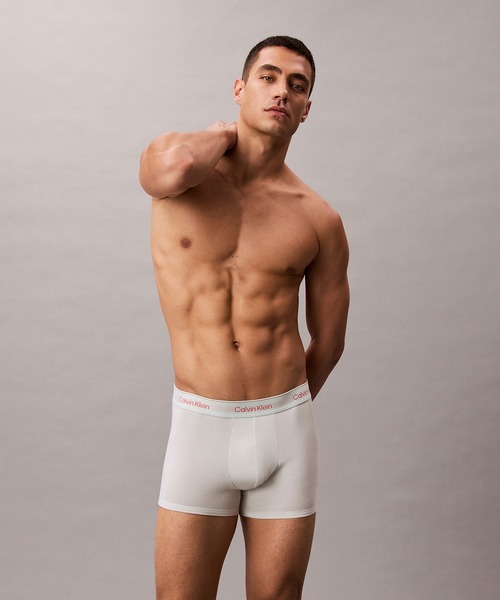 Calvin Klein（カルバン・クライン）の「2枚パック Icon Cotton Stretch ボクサーパンツ[JUNG KOOK / ジョングク着用商品]（ボクサーパンツ・メンズ・ブラック系その他/ブラック/マルチ/ホワイト/ブルー系その他/グレー系その他/ブラック×レッド/レッド系その他・L/M/XL/S）」の9枚目の写真