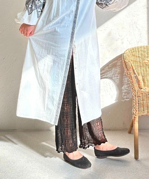 Per sist ence（パーシエンス）の「シアープリーツレギンスパンツ（その他パンツ・レディース・オフホワイト/グレー/ブラック・FREE）」の11枚目の写真