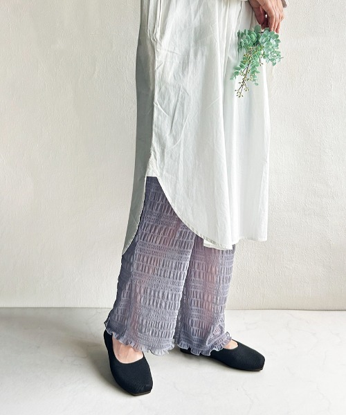 Per sist ence（パーシエンス）の「シアープリーツレギンスパンツ（その他パンツ・レディース・オフホワイト/グレー/ブラック・FREE）」の12枚目の写真