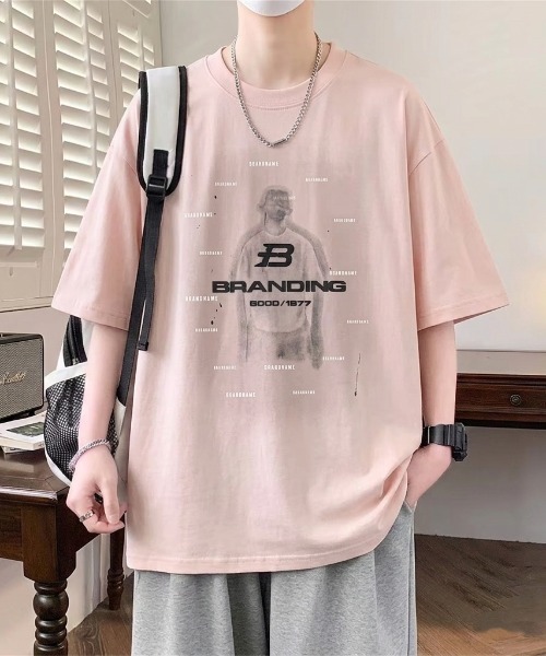 B.R.U(ブル)の「シルエットプリントTシャツアソート(Tシャツ/カットソー・メンズ・ブラック/レッド/ネイビー/オフホワイト/ブラック系その他/ピンク・FREE)」の5枚目の写真