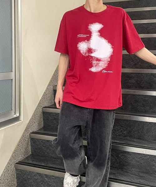 B.R.U(ブル)の「シルエットプリントTシャツアソート(Tシャツ/カットソー・メンズ・ブラック/レッド/ネイビー/オフホワイト/ブラック系その他/ピンク・FREE)」の21枚目の写真