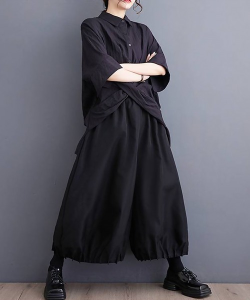 blackdia ocean（ブラックダイヤオーシャン）の「blackdia ocean ワイドバルーンパンツ（その他パンツ・レディース・ブラック/グレー・FREE）」の5枚目の写真