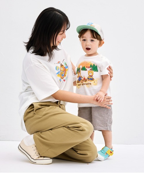 HOT BISCUITS(ホットビスケッツ)の「【家族でおそろい】アウトドアデザイン(大人用) 半袖Tシャツ(Tシャツ/カットソー・レディース・グリーン/ブルー・M(165-175cm)/S(155-165cm)/L(175-185cm))」の10枚目の写真