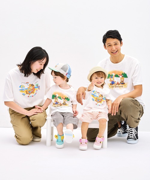 HOT BISCUITS(ホットビスケッツ)の「【家族でおそろい】アウトドアデザイン(大人用) 半袖Tシャツ(Tシャツ/カットソー・レディース・グリーン/ブルー・M(165-175cm)/S(155-165cm)/L(175-185cm))」の7枚目の写真