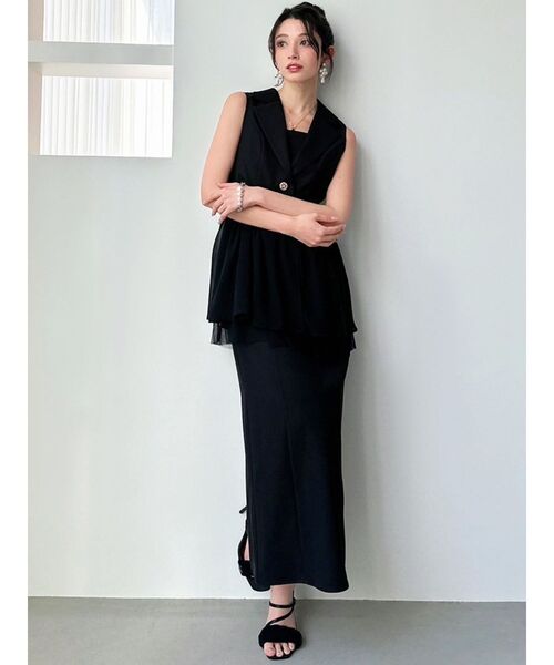 RESEXXY（リゼクシー）の「ヘムシアージレ【セットアップ着用可能/ピンクWEB限定カラー】（その他アウター・レディース・アイボリー/ブラック/プラム/ピンク・FREE）」の12枚目の写真