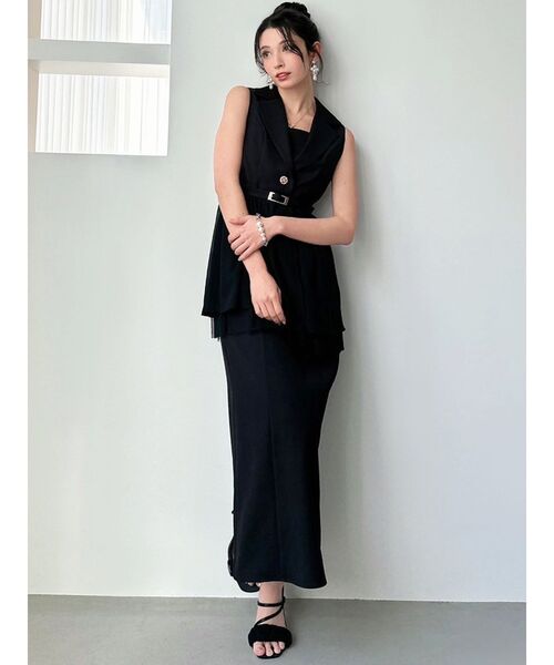 RESEXXY（リゼクシー）の「ヘムシアージレ【セットアップ着用可能/ピンクWEB限定カラー】（その他アウター・レディース・アイボリー/ブラック/プラム/ピンク・FREE）」の13枚目の写真