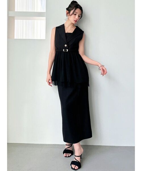 RESEXXY（リゼクシー）の「ヘムシアージレ【セットアップ着用可能/ピンクWEB限定カラー】（その他アウター・レディース・アイボリー/ブラック/プラム/ピンク・FREE）」の14枚目の写真