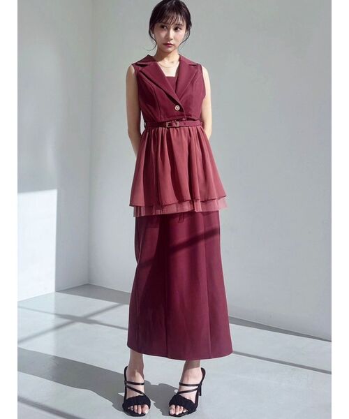 RESEXXY（リゼクシー）の「ヘムシアージレ【セットアップ着用可能/ピンクWEB限定カラー】（その他アウター・レディース・アイボリー/ブラック/プラム/ピンク・FREE）」の17枚目の写真