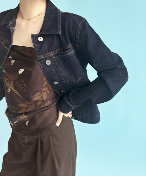 EDIT. FOR LULU（エディットフォールル）の「【RED LEGEND/レッド・レジェンド】 HOOVER Denim Jacket（デニムジャケット・レディース・ブルー系その他・SMALL）」の3枚目の写真