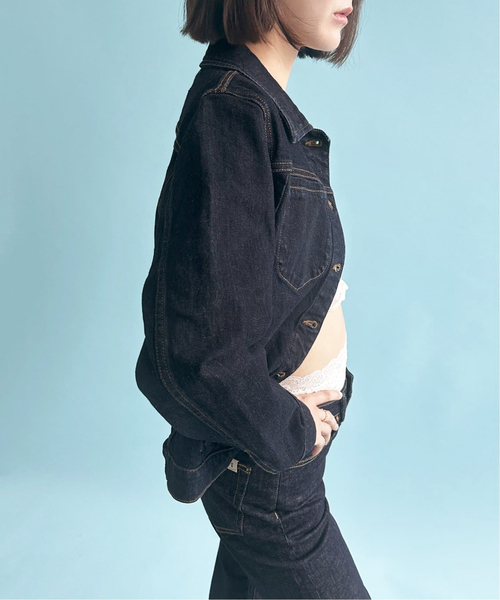 EDIT. FOR LULU（エディットフォールル）の「【RED LEGEND/レッド・レジェンド】 HOOVER Denim Jacket（デニムジャケット・レディース・ブルー系その他・SMALL）」の6枚目の写真