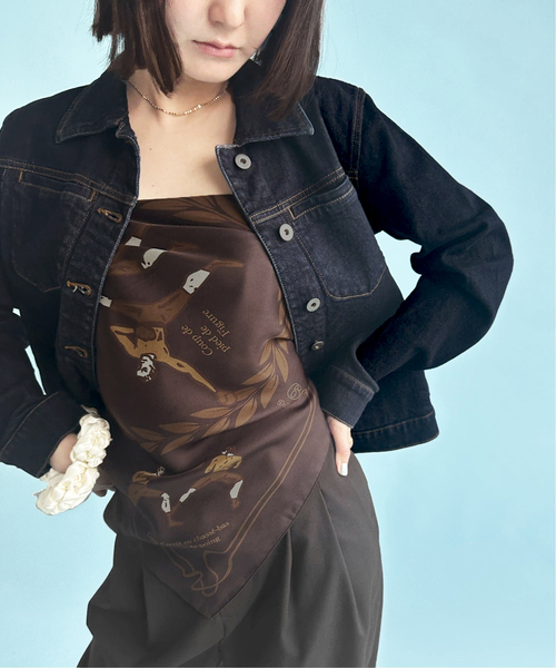 EDIT. FOR LULU（エディットフォールル）の「【RED LEGEND/レッド・レジェンド】 HOOVER Denim Jacket（デニムジャケット・レディース・ブルー系その他・SMALL）」の7枚目の写真