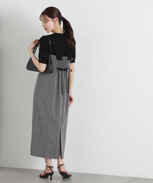 PROPORTION BODY DRESSING(プロポーションボディドレッシング)の「ショルダーフリルワンピース / 1215140900(ワンピース・レディース・ブラック系その他/ベージュ系その他・SMALL/MEDIUM)」の8枚目の写真