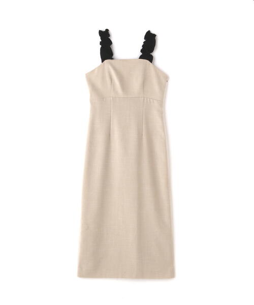 PROPORTION BODY DRESSING(プロポーションボディドレッシング)の「ショルダーフリルワンピース / 1215140900(ワンピース・レディース・ブラック系その他/ベージュ系その他・SMALL/MEDIUM)」の12枚目の写真