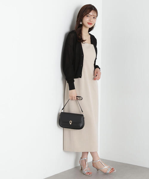 PROPORTION BODY DRESSING(プロポーションボディドレッシング)の「ショルダーフリルワンピース / 1215140900(ワンピース・レディース・ブラック系その他/ベージュ系その他・SMALL/MEDIUM)」の13枚目の写真