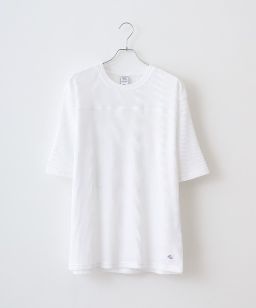 JEMORGAN(ジェーイーモーガン)の「JEMORGAN ワッフル 5分袖T(Tシャツ/カットソー・メンズ・ブラック/ホワイト/ネイビー/杢グレー・L/M/XL)」の8枚目の写真