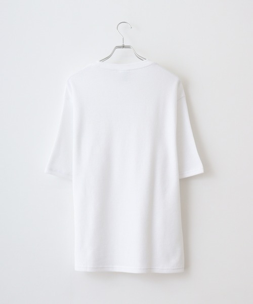 JEMORGAN(ジェーイーモーガン)の「JEMORGAN ワッフル 5分袖T(Tシャツ/カットソー・メンズ・ブラック/ホワイト/ネイビー/杢グレー・L/M/XL)」の13枚目の写真