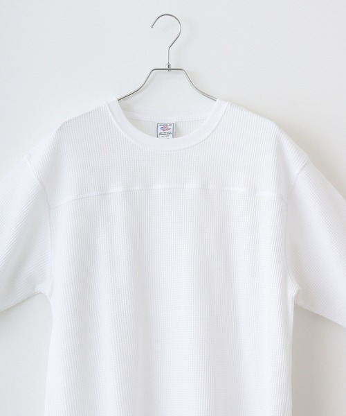 JEMORGAN(ジェーイーモーガン)の「JEMORGAN ワッフル 5分袖T(Tシャツ/カットソー・メンズ・ブラック/ホワイト/ネイビー/杢グレー・L/M/XL)」の9枚目の写真