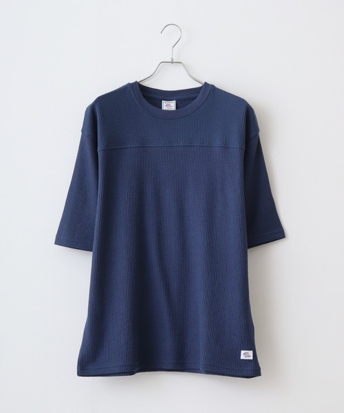 JEMORGAN(ジェーイーモーガン)の「JEMORGAN ワッフル 5分袖T(Tシャツ/カットソー・メンズ・ブラック/ホワイト/ネイビー/杢グレー・L/M/XL)」の7枚目の写真