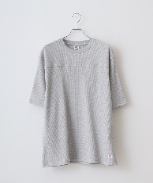 JEMORGAN(ジェーイーモーガン)の「JEMORGAN ワッフル 5分袖T(Tシャツ/カットソー・メンズ・ブラック/ホワイト/ネイビー/杢グレー・L/M/XL)」の6枚目の写真