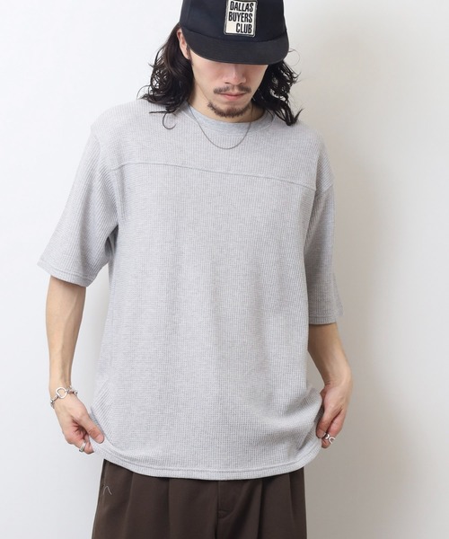 JEMORGAN(ジェーイーモーガン)の「JEMORGAN ワッフル 5分袖T(Tシャツ/カットソー・メンズ・ブラック/ホワイト/ネイビー/杢グレー・L/M/XL)」の16枚目の写真