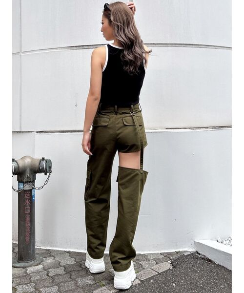 GYDA（ジェイダ）の「unshakable mindタンクトップ（タンクトップ・レディース・スカイブルー/ブラック/オフホワイト・FREE）」の11枚目の写真