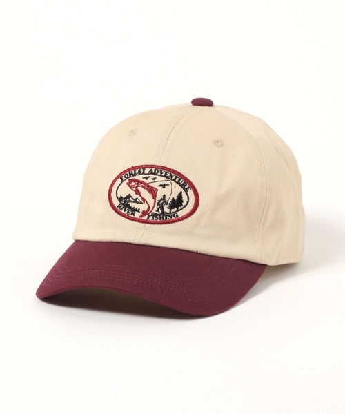 LAKOLE（ラコレ）の「オーバル刺繍CAP / 323260（キャップ・メンズ・チェリーレッド/ブラック/ネイビー・9）」の6枚目の写真