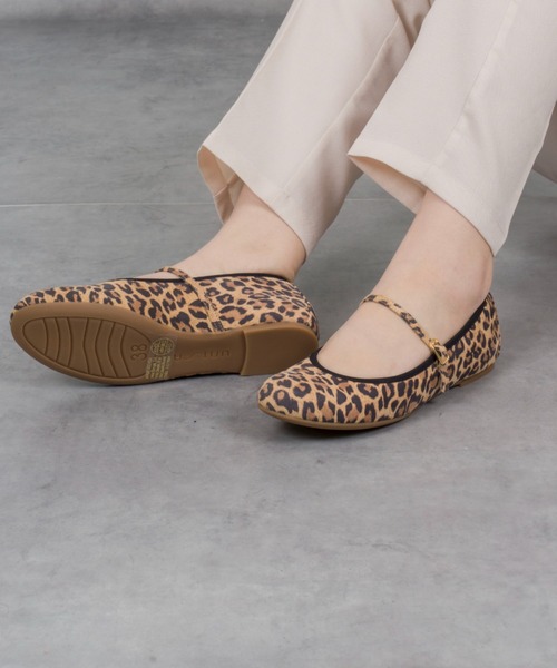 UNISA（ユニサ）の「【UNISA】フラット　ストラップシューズ カンフーシューズ メリージェーン パンプス バレエ（パンプス・レディース・レオパード/シルバー/アイボリー/ブラック・39/36/37/38）」の9枚目の写真