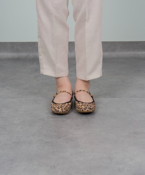 UNISA（ユニサ）の「【UNISA】フラット　ストラップシューズ カンフーシューズ メリージェーン パンプス バレエ（パンプス・レディース・レオパード/シルバー/アイボリー/ブラック・39/36/37/38）」の10枚目の写真