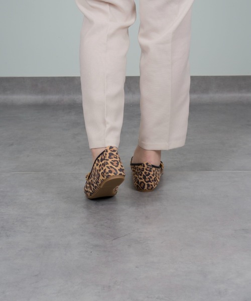 UNISA（ユニサ）の「【UNISA】フラット　ストラップシューズ カンフーシューズ メリージェーン パンプス バレエ（パンプス・レディース・レオパード/シルバー/アイボリー/ブラック・39/36/37/38）」の12枚目の写真