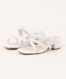 la farfa shoes クロスベルト チャンキーサンダル