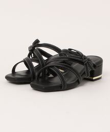 la farfa SHOES（ラ・ファーファ シューズ）の「la farfa shoes クロスベルト チャンキーサンダル（サンダル）」