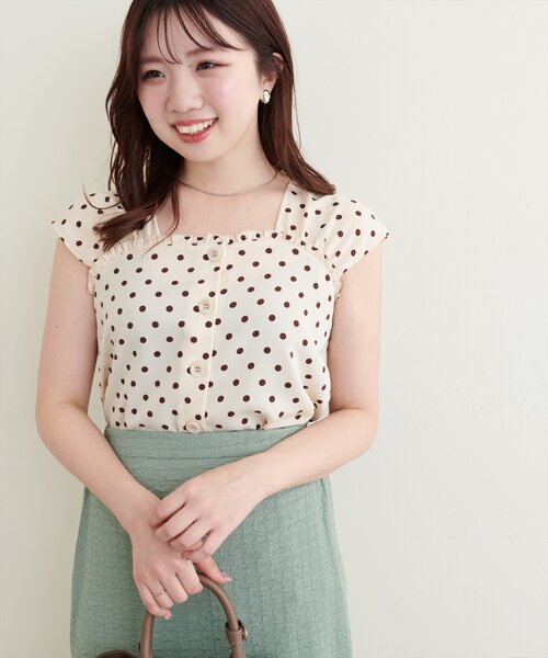 natural couture(ナチュラルクチュール)の「【canami】レトロガーリーブラウス(シャツ/ブラウス・レディース・ラベンダー/ミント/アイボリー/その他2/その他1・FREE)」の6枚目の写真